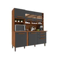 Cozinha Alexia com Espelho 6 Portas MDF e MDP Imop