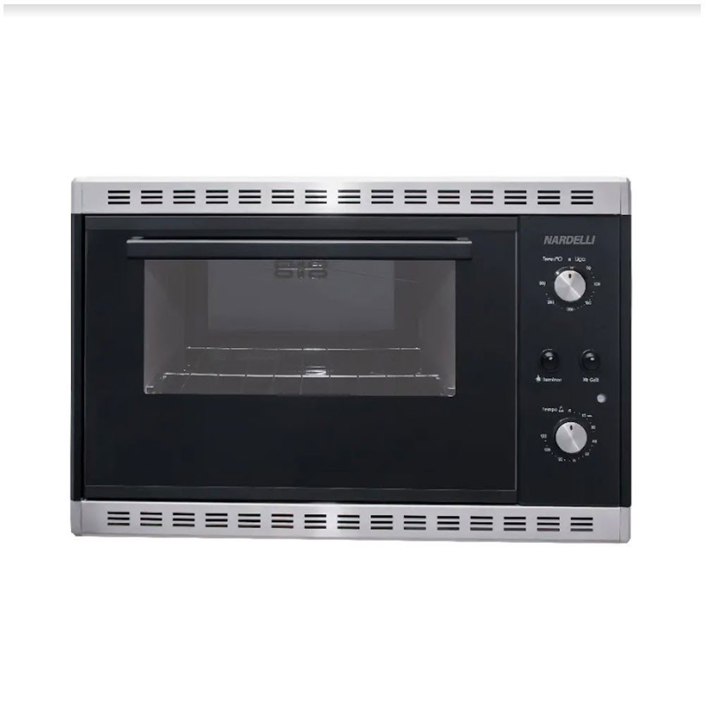 Forno 45l de Embutir Nardelli Preto/inox - Elétrico - Esi - 110v