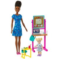 Boneca Barbie Profissões Professora Morena Móveis e Acessórios HCN20 Mattel