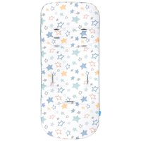 Almofada Carrinho de Bebê Buba Universal Viscoelástica Dupla Face Elástico Cinza