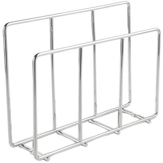 Suporte para Tábuas de Carne Corte Organizador Aramado para Cozinha Cromado Masutti