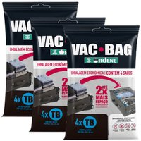 Vac Bag Trip 12 Sacos a Vácuo para Viagem 60x40cm cada Ordene Reutilizável Impermeável