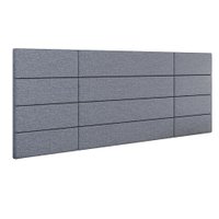 Cabeceira Suspensa Estofada Encanto Cama Box Casal 1,40 Decoração Quarto - Cinza Linho - Lojas RPM