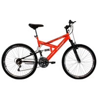 Bicicleta Aro 26 18V Full Suspention Max 260 Laranja