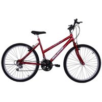 Bicicleta Feminina Aro 26 18V Life Cor Vermelha