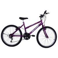 Bicicleta Feminina Aro 26 18V Life Cor Violeta