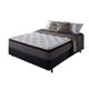 Cama Box Casal Preto + Colchão Molas Ensacadas Visco Gel Nashville Pillow Top 138x188x67cm
