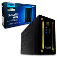 Nobreak Gamer NHS Play Senoidal 1000VA, Ent. Bivolt, Saída 220V, 6 Tomadas, RJ-45/USB - 91.G0.010002