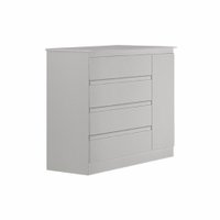 Cômoda 4 Gavetas e Com 1 Porta Valverde Móveis