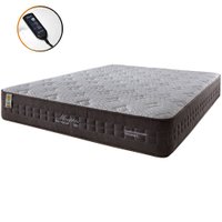 Colchão Casal Memphis Magnético Infravermelho Massageador Molas Ensacadas 138x188x30cm Marrom