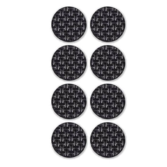 Protetor Anti Risco Redondo Adesivo Pé de Cadeira Pequeno 2,2cm EVA Preto 24un