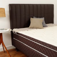 Cabeceira Estofada para Cama Box King 197 cm Marrom Courvin BF Colchões