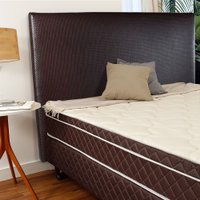 Cabeceira Estofada para Cama Box King 197CM Trama BF Colchões Marrom