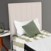 Cabeceira Estofada para Cama Box Solteirão 101CM BF Colchões Bege