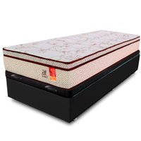 Cama Box Baú Solteirão (Colchão Mais Box) Molas Ensacadas 97x203x64cm BF Colchões