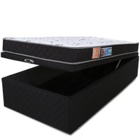 Cama Box Baú Solteirão Colchão Espuma D33 Selada Antialérgico 97x203x57CM BF Colchões