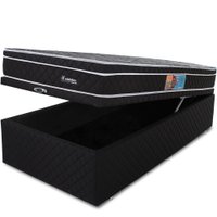 Cama Box Baú Solteirão Colchão Molas Ensacadas com Pillow 97x203x64cm BF Colchões