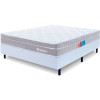 Cama Box Casal Colchão Molas Ensacadas Espuma Nasa Viscoelástica Ortopédico D33 com Pillow BF Colchões