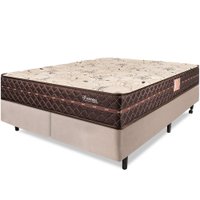 Cama Box Colchão Queen Ortopédico Firme Espuma D33 Antialérgico Certificado 158x198x54cm BF Colchões