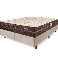 Cama Box Colchão Queen Ortopédico Firme Espuma D33 Antialérgico Certificado 158x198x54cm BF Colchões