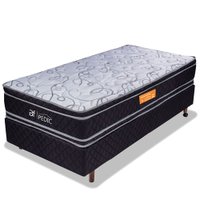 Cama Box Colchão Solteiro Ortopédico Extra Firme com Pillow Top 88x188x64cm BF Colchões