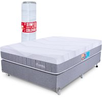 Cama Box King Colchão Vácuo Infinity 193x203x64 Premium BF Colchões
