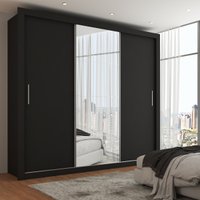 Guarda-Roupa Casal Hamburgo 3 Portas 4 Gavetas Com Espelho