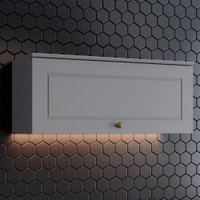 Armário Aéreo Cozinha Americana 1 Porta Basculante 100% MDF Branco HP - Henn
