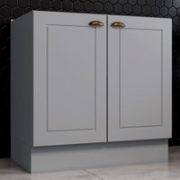 Armário de Cozinha Americana 2 Portas Branco HP C355
