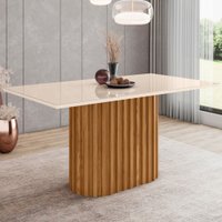 Mesa de Madeira Solana com Vidro SC67