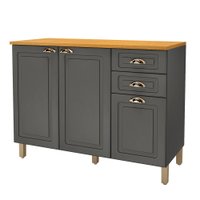 Balcão de Cozinha para Pia 120 Cm 3 Portas 1 Prateleira 6171.20
