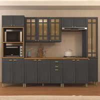 Cozinha Completa Firenze 16 Portas 2 Gavetas com Vidro 6171.101