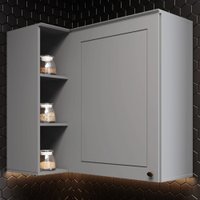 Armário Aéreo Cozinha Americana 1 Porta 100% MDF Branco HP - Henn