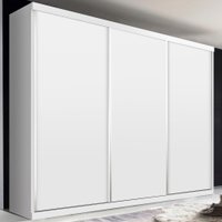 Guarda-Roupa Casal Cronos 3 Portas de Correr 4 Gavetas