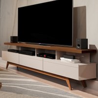 Rack para Tv até 72 Polegadas Vivare Wood 3 Gavetas