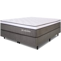 Cama Box King Premium Mola Ensacada com Espuma D33 e Viscoelástica Nasa 193x203x72cm BF Colchões