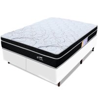 Cama Box Queen Molas Ensacadas Pillow Certificado Sonomar 158x198x57cm BF Colchões