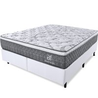 Cama Box Smart Spring King Colchão Mola Ensacada e Pillow Top de Espuma Viscoelástico 193x203x63cm BF Colchões