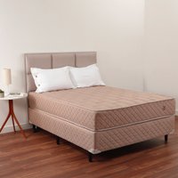 Cama Box Casal Profissional Hotel Colchão de Mola Verticoil e Espuma D33 Certificada 138x188x60CM BF Colchões