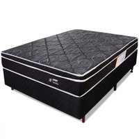 Cama Box Casal Colchão Molas Ensacadas Individuais com Pillow e Box BF Colchões