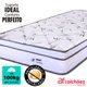 Cama Box Queen Colchão Molas Ensacadas com Pillow e Box Courvin - Branco BF Colchões