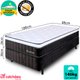 Colchão Para Solteiro Molas Ensacadas Firme de Pillow Espuma D45 88x188X26 BF Colchões Preto/Branco
