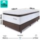 Cama Box Solteiro Colchão Molas Ensacadas com Pillow Top Extra Conforto 88x188x72cm Premium Sleep BF Colchões