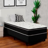 Cama Box Solteiro com Pillow Molas Superlastic 88x188x56cm BF Colchões