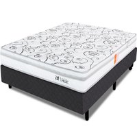 Cama Box Casal C/ Colchão Ortopédico Dupla Face Firme 138x188cm BF Colchões