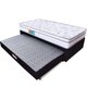 Cama Box Solteiro Colchão Molas Ensacadas com Pillow Bicama Colchão Espuma 88x188x58cm BF Colchões