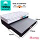Cama Box Solteiro Colchão Molas Ensacadas com Pillow Bicama Colchão Espuma 88x188x58cm BF Colchões