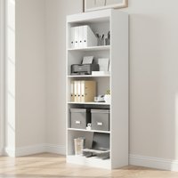 Estante Livreiro Multiuso 4 prateleiras 1,78m Office Branco J&A