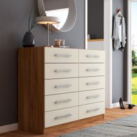 Cômoda Vitoria 10 Gavetas Bege