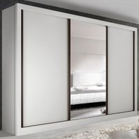 Guarda-Roupa Casal 3 Portas Com 6 Gavetas Branco